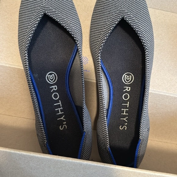 Rothy’s The Point Cloud Grey Birdseye Flat - Picture 6 of 6